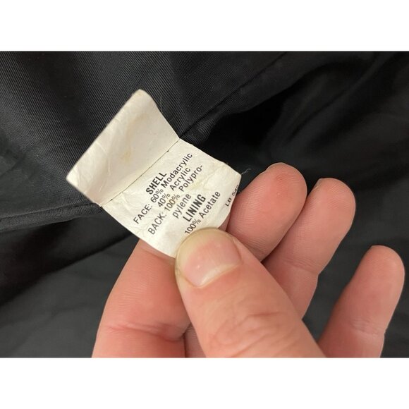 Vintage Monterey Fashions Faux Fur Mink Bomber Style Short Winter Coat Sz 12 Wmn - Picture 9 of 10